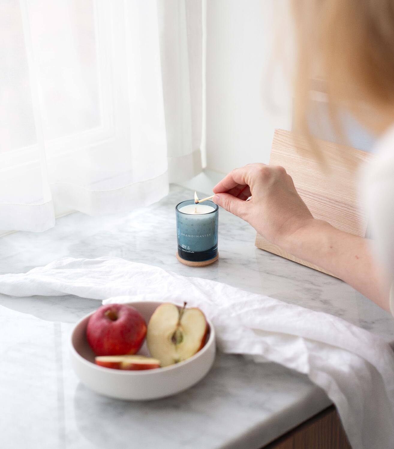 Øy duftlys, 65g. - Powder Blue